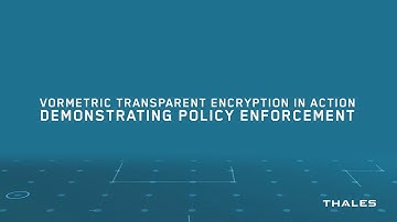 Vormetric Transparent Encryption from Thales e-Security Demonstration KR