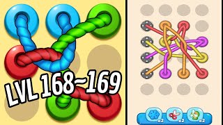 🏅 TANGLED LINE 3D: Knot Twisted 🤪 Level 168~169 🧩 Gameplay Walkthrough screenshot 4