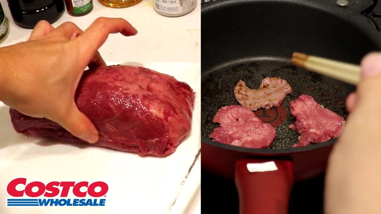 コストコで買った丸ごと牛タン（2200円）で一人焼肉する