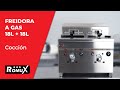 Vídeo: Freidora Industrial a Gas Natural Doble 18+18 Litros Sobremesa Romux