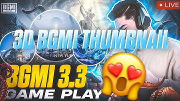 3d live stream bgmi thumbnail kaise banaye 2024 | thumbnail