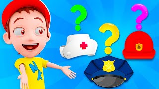 Is This Hat Yours | Police, Doctor, FireMan | Best Kids Songs and Nursery Rhymes