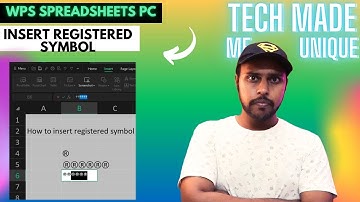 How to insert registered symbol in wps spreadsheets | insert registered symbol in wps spreadsheet pc