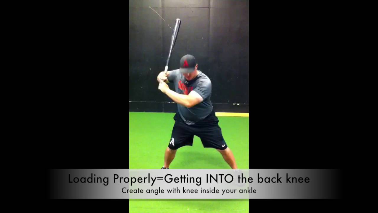 Hitting Learning to load properly with the back knee YouTube