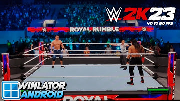 WWE 2K23 on Android Winlator v10 Gameplay Test Snapdragon 8s Gen 3 Settings POCO F6