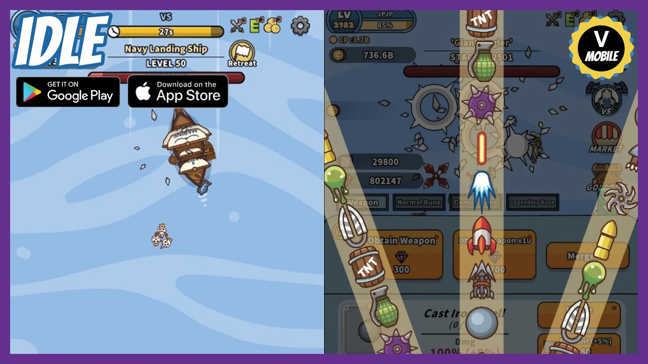 Pirate Ship: Idle Voyage мобильный игровой процесс — iOS