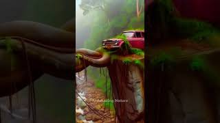 AI Nature Scenery | Abandoned Cars in Amazon #adventure #shorts #nature #forest #horror