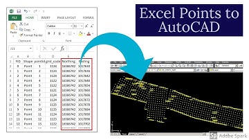 How to import X Y coordinates from Excel to AutoCAD directly! | Import points from Excel to AutoCAD!