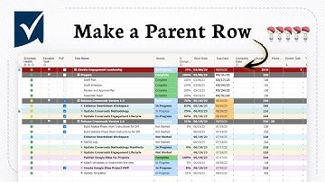 How to make a parent row in Smartsheet (Simple Hierarchy Setup)