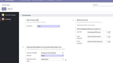Automatically Update Currency Exchange Rates Live - Odoo Apps