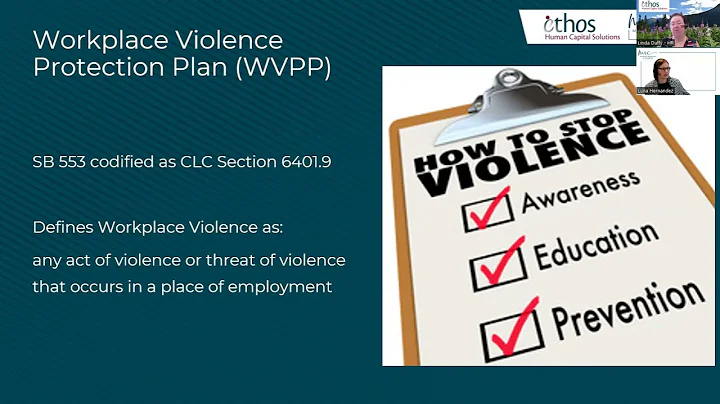 Countdown to Compliance  Workplace Violence Prevention Plan for California Employers