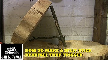 How to make a split stick deadfall trap trigger