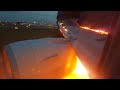 Jet Engine Explodes During Landing