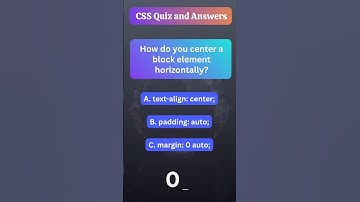 CSS Quiz 29 of 1000 | Cascading Style Sheets Quiz and Answers | Web Development Skills