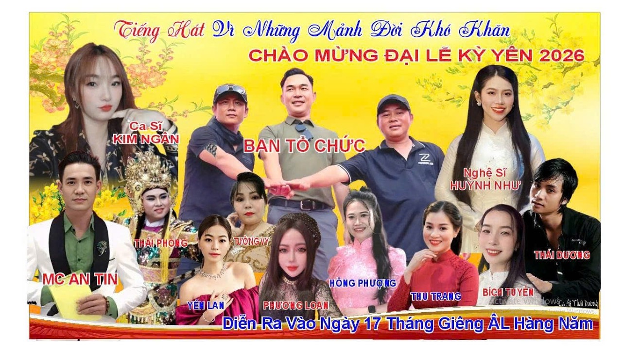 🌟 Live| Chương trình hát vì Những mãnh đời khó khăn Lễ Kỳ Yên Đình Vĩnh Mỹ năm 2026