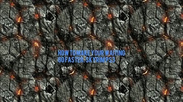 Skyrim ps3. How to make your waiting go faster