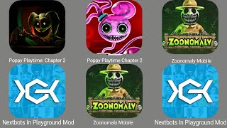 Nextbots In Playground Mod,Poppy Playtime Chapter 3,Poppy Playtime Chapter 2,Zoonomaly Mobile