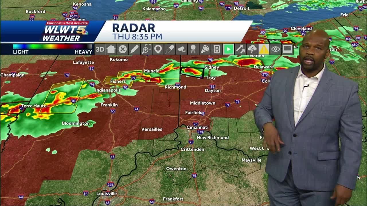 Tornado watch issued ahead of second round of storms - YouTube