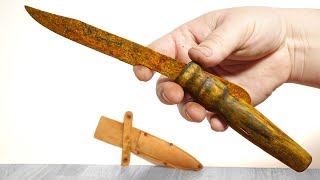 What Did They Do To This Knife? Extremely Rusted &amp; Crazy Handle