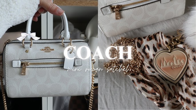 COACH Mini Rowan Satchel In Blocked Signature Canvas