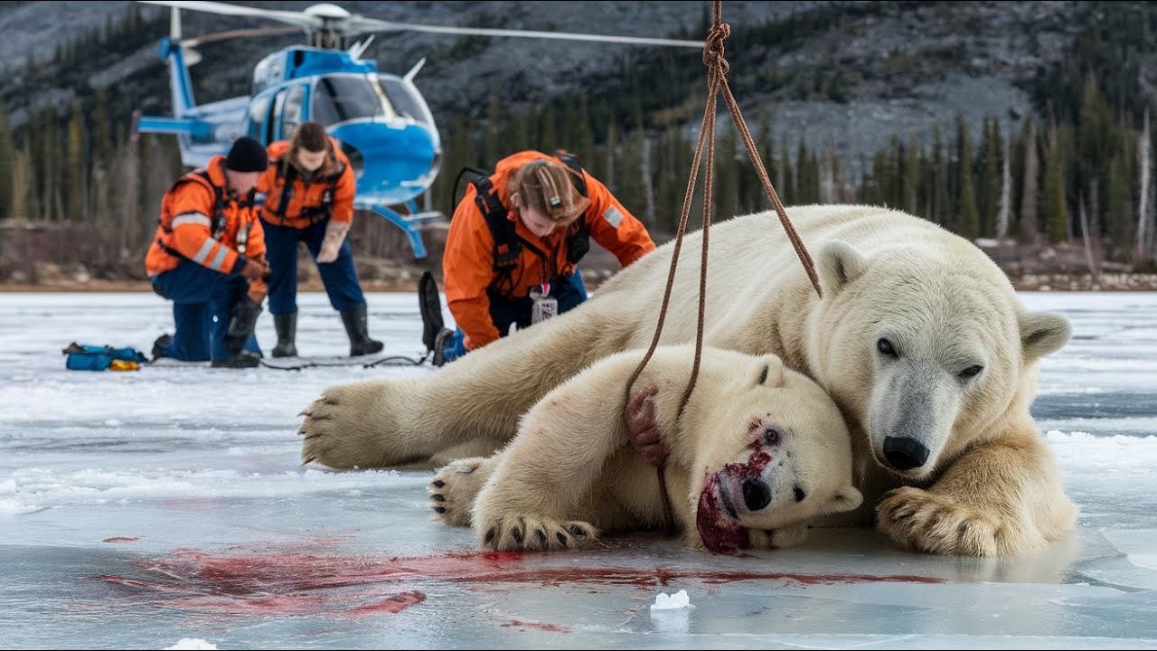 Heart-Pounding Rescue: Baby Polar Bear Trapped Under Ice! @PolarMajesty ...