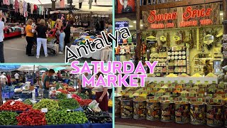 Antalya cheapest bazaar SATURDAY MARKET | CUMARTASI PAZARI