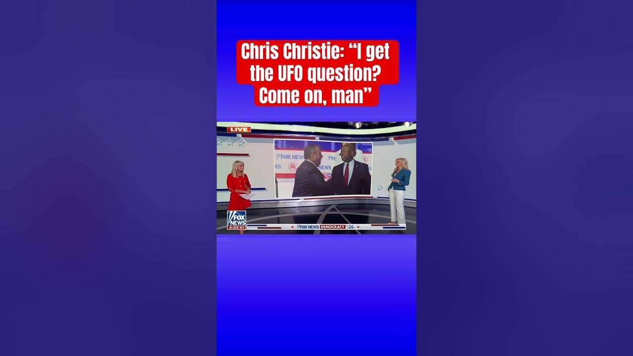 Chris Christie can’t believe he got a question on UFOs: ‘Just because I’m from New Jersey’ #shorts