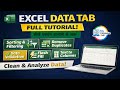 Excel Data Tab Full Tutorial for Beginners | Sorting, Filter, Data Cleaning & Analysis (Hindi)
