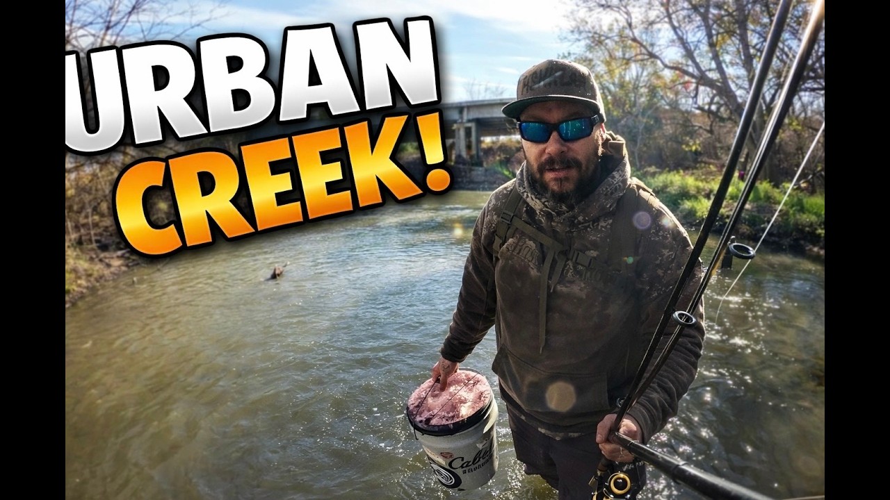 COFFE AND LUNCH AT THE CREEK BY THE FREEWAY!!    FISHING TIME