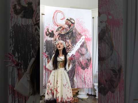 I Wish I Had Superpowers Too Art Shorts Painting Venom2 Crystalart 何水晶 Watercolor