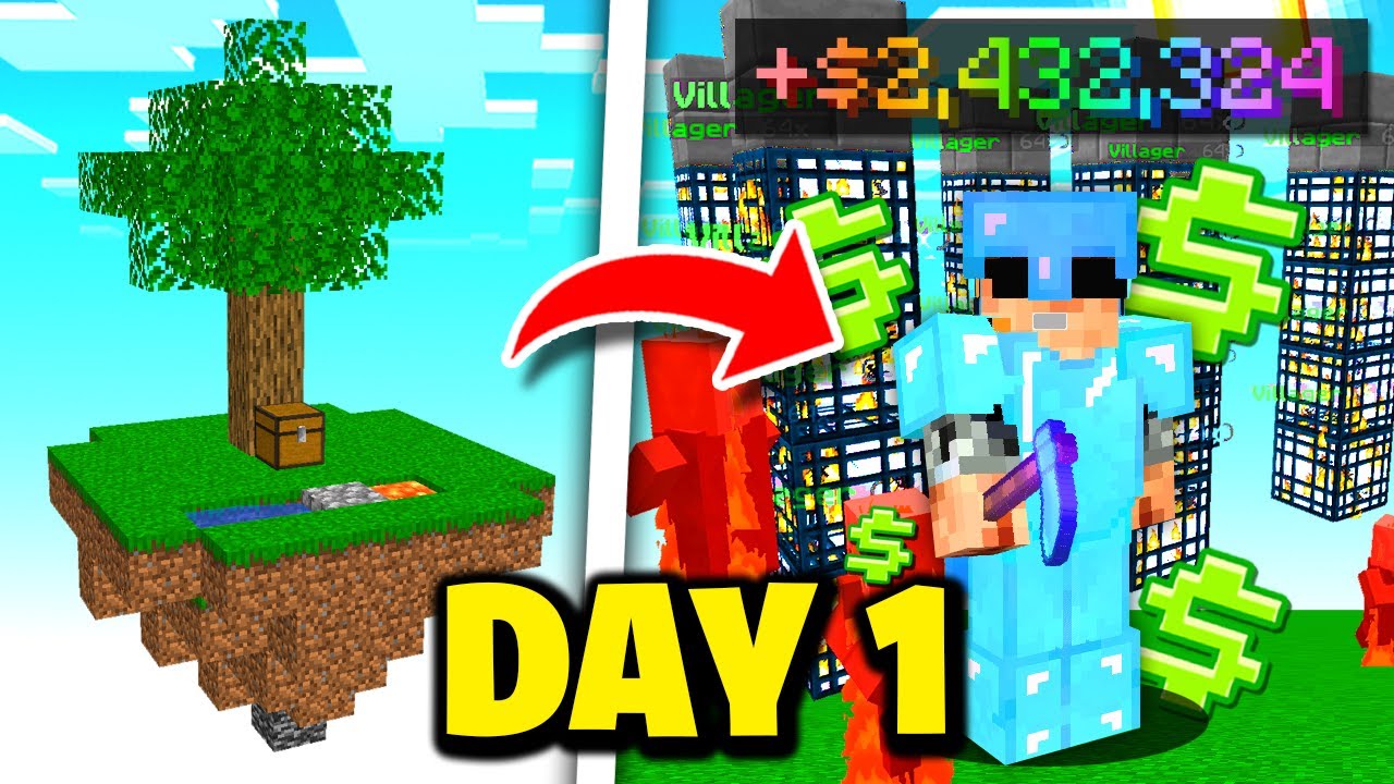 Our BEST Start to NEW SKYBLOCK SEASON! | Minecraft SKYBLOCK SERVER #1 ...
