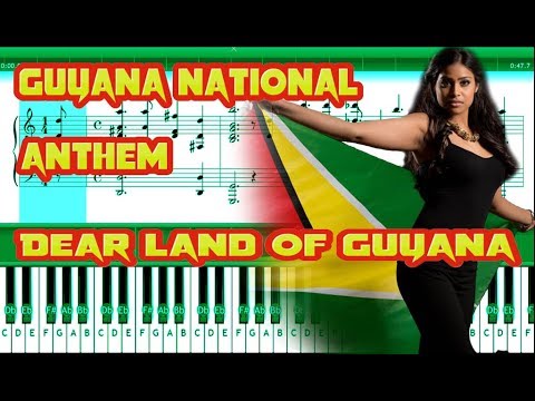 how-to-play-national-anthem-of-guyana-dear-land-of-guyana-of-rivers