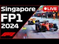 🔴F1 LIVE - Singapore GP FP1 - Commentary + Live Timing