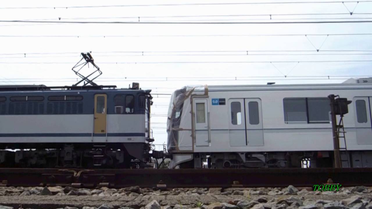 【甲種輸送】東京メトロ 日比谷線 新型 13000系 第1編成 相模貨物 発車!!