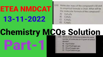 ETEA NMDCAT 2022 MCQs || Medical entry test for MBBS in Pakistan