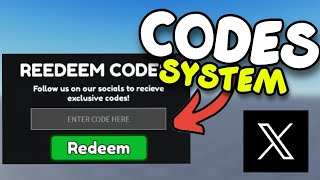 How To Make A CODES System | 2024 ROBLOX STUDIO