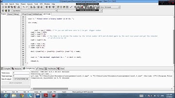 How to Convert Binary to decimal  c++ example