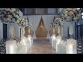 Ceremony and wedding reception decor transformation at the bell tower on 34th in houston tx
