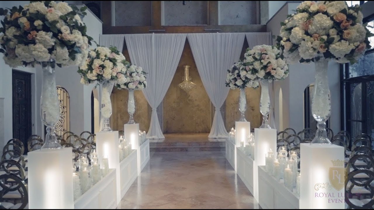 Ceremony and Wedding Reception Decor Transformation at The Bell Tower on 34th in Houston, TX