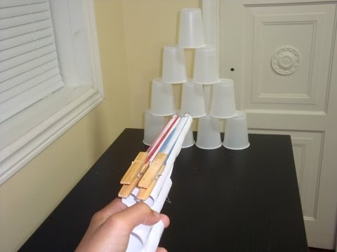 Making A Gun That Shoots Elastic Bands Out Of Paper