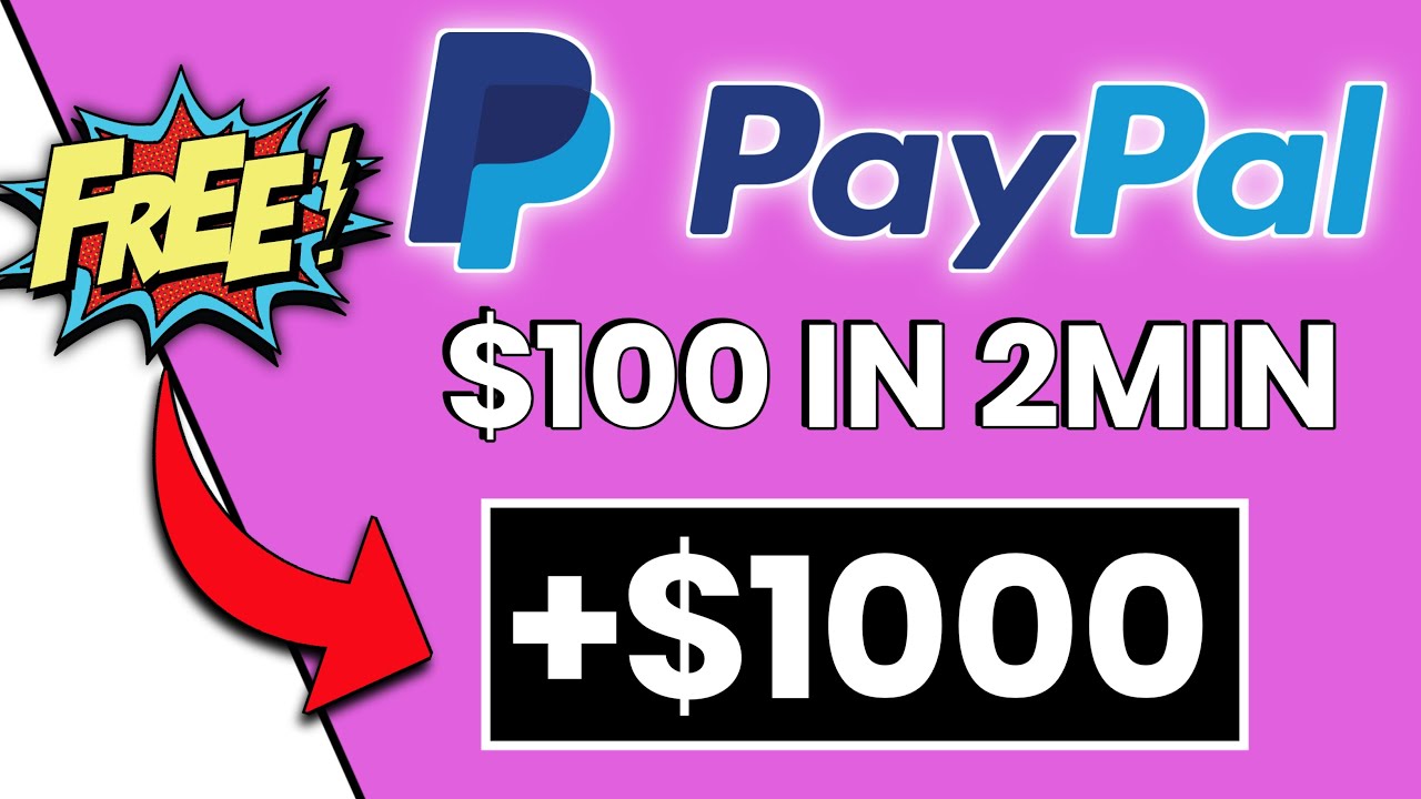 Get Paid $100 PayPal Money FREE Every Minute ($100 PayPal) - YouTube