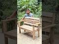 DIY Garden Bench from Reclaimed Wood 🌿 | Full Build Process step by step