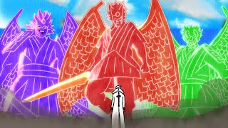 Ishiki Otsusuki vs 3 Perfect Susanoo | Itachi Sasuke and Shisui vs Isshiko | fan animation