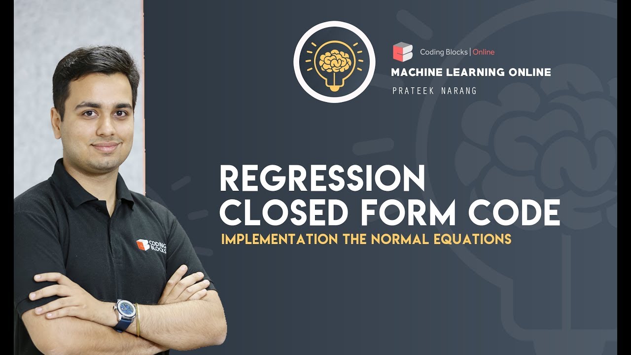 Machine Learning [Code] - Closed Form Solution For Linear Regression!