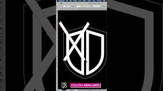 Shield Shape Initial Letter Logo MS #adobeillustrator #logo #graphicdesign #logodesign