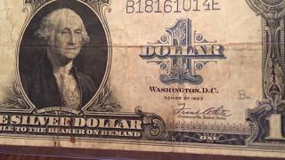 1923 $1 silver certificate and star note look up info