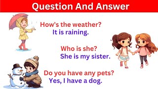 Question and Answer I English Question and Answer for Beginners #kidslearning #learnenglish