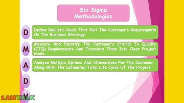 Six Sigma Matrix in Internal Quality Control Part III - Six Sigma Methodologies (DMDAV)
