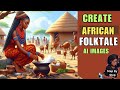 Generate Unlimited AI Animations and Images for African Folktale Stories Channel