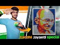 Gandhi Jayanti Special Sketch Art from Rubiks Cube  gandhijayanti  shorts